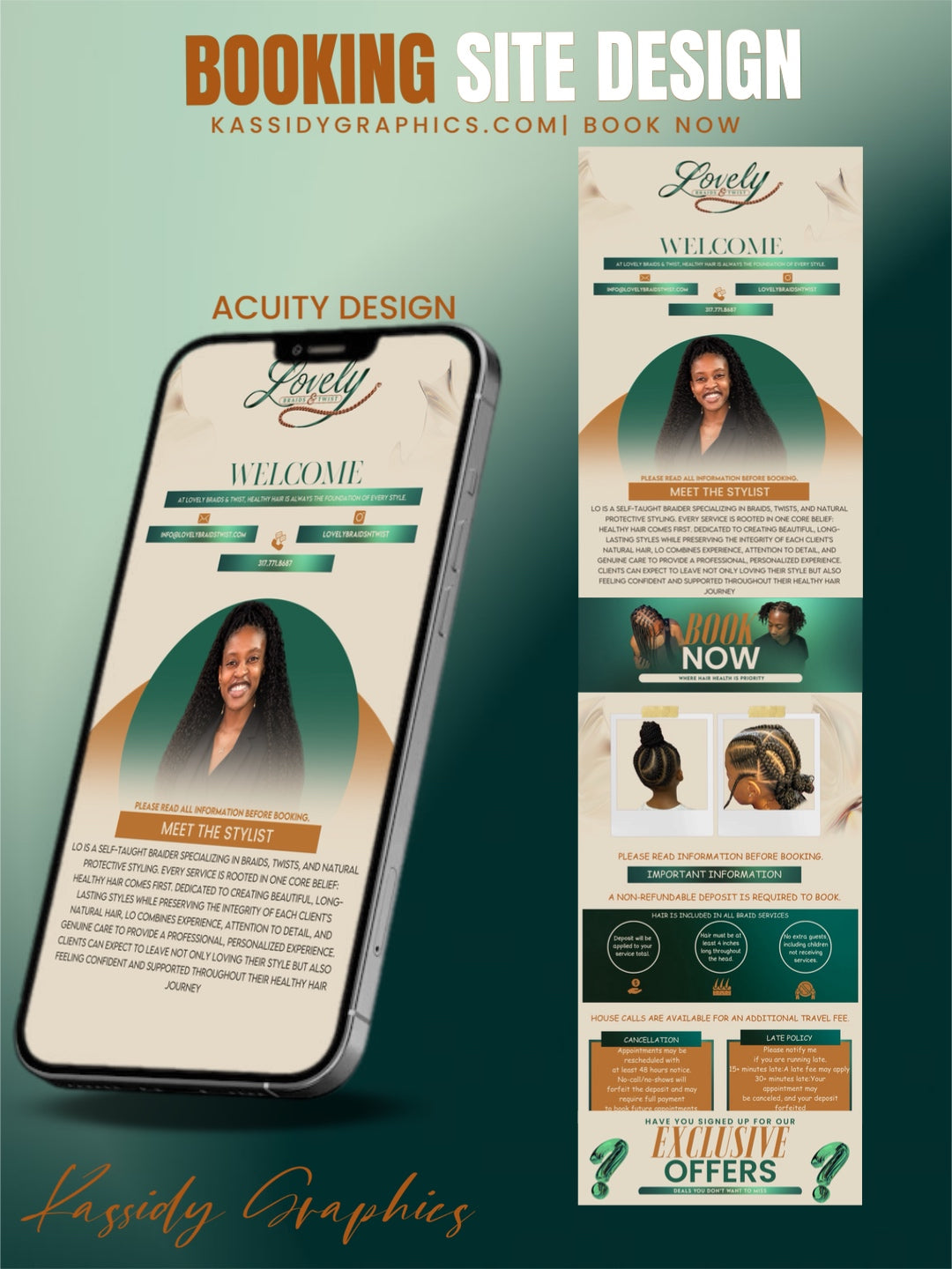 Booking site design